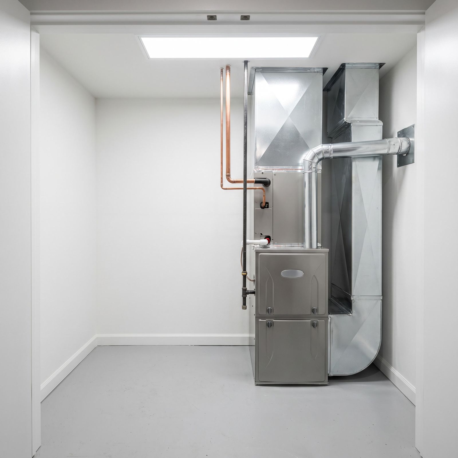 Newly installed high-efficiency HVAC system